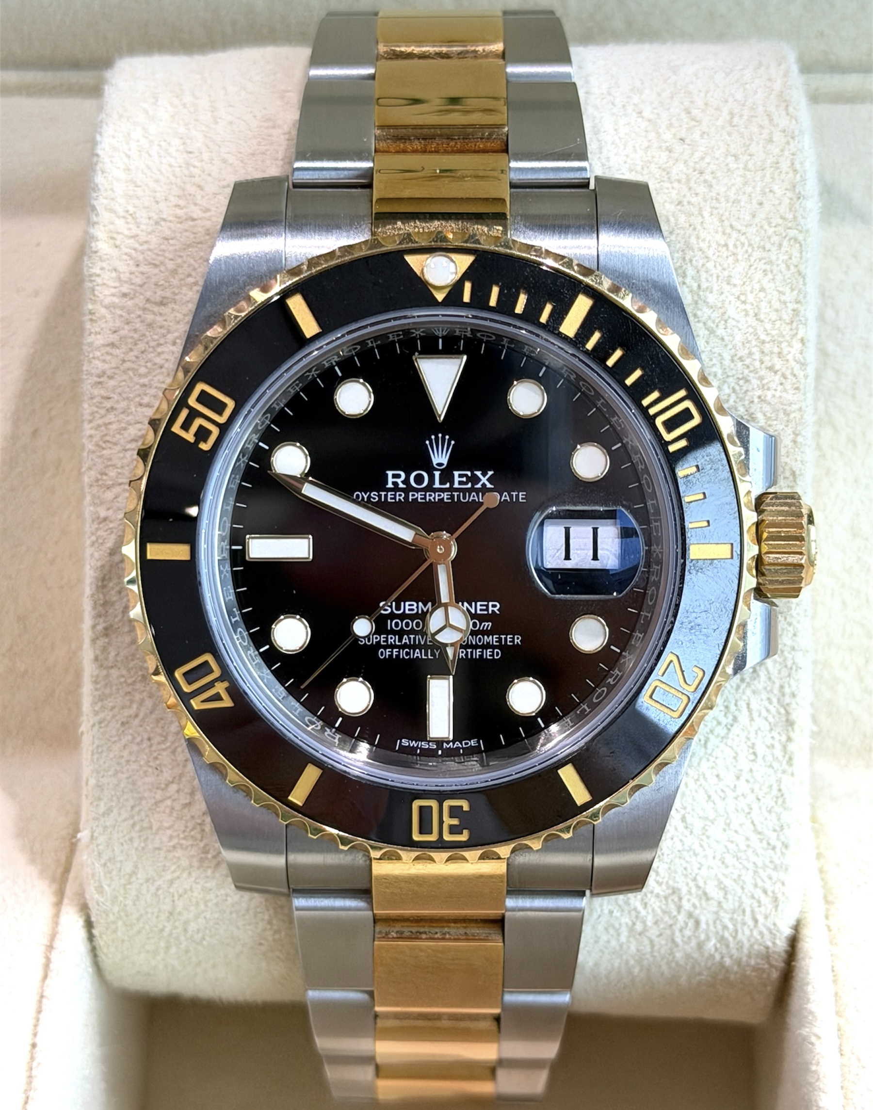 Rolex Rolex Submariner Date Two Tone Yellow Gold Blacksy 116613LN (2019)